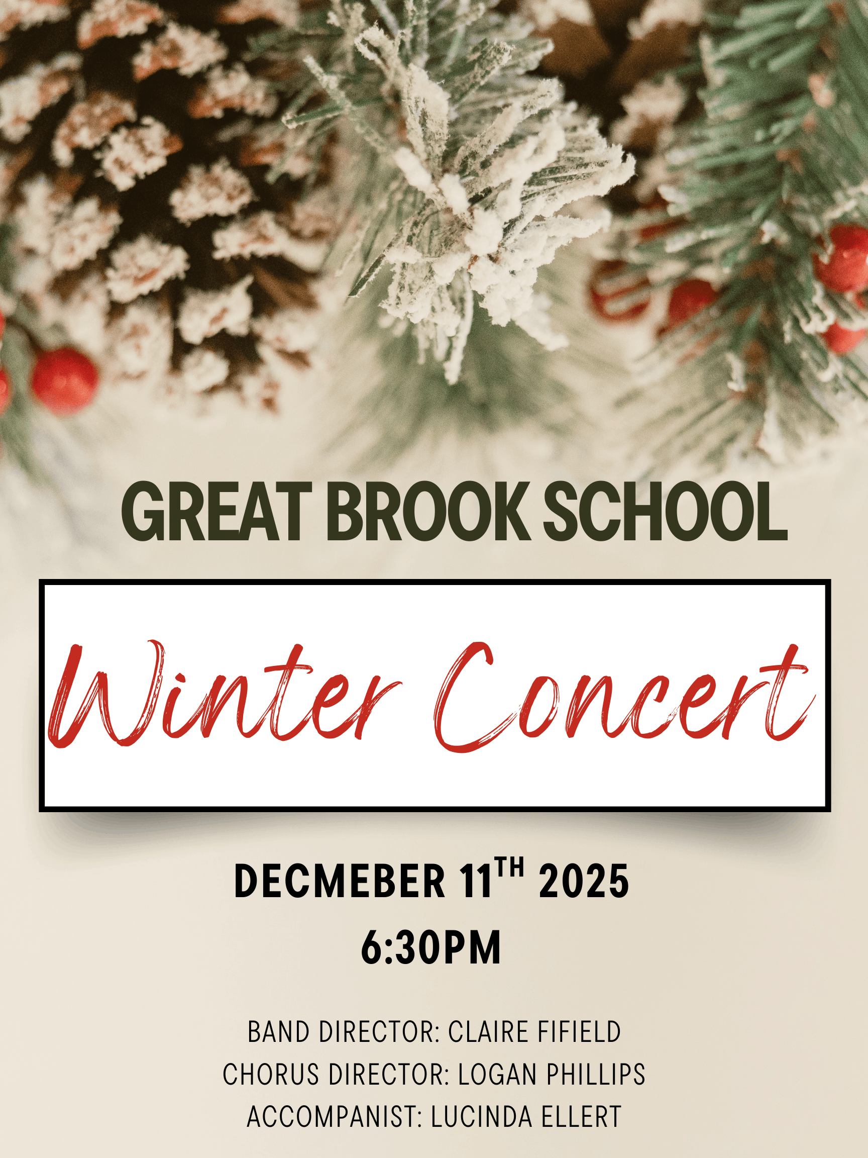 Winter Concert this Thursday!